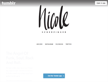 Tablet Screenshot of nicolescherzinger.com